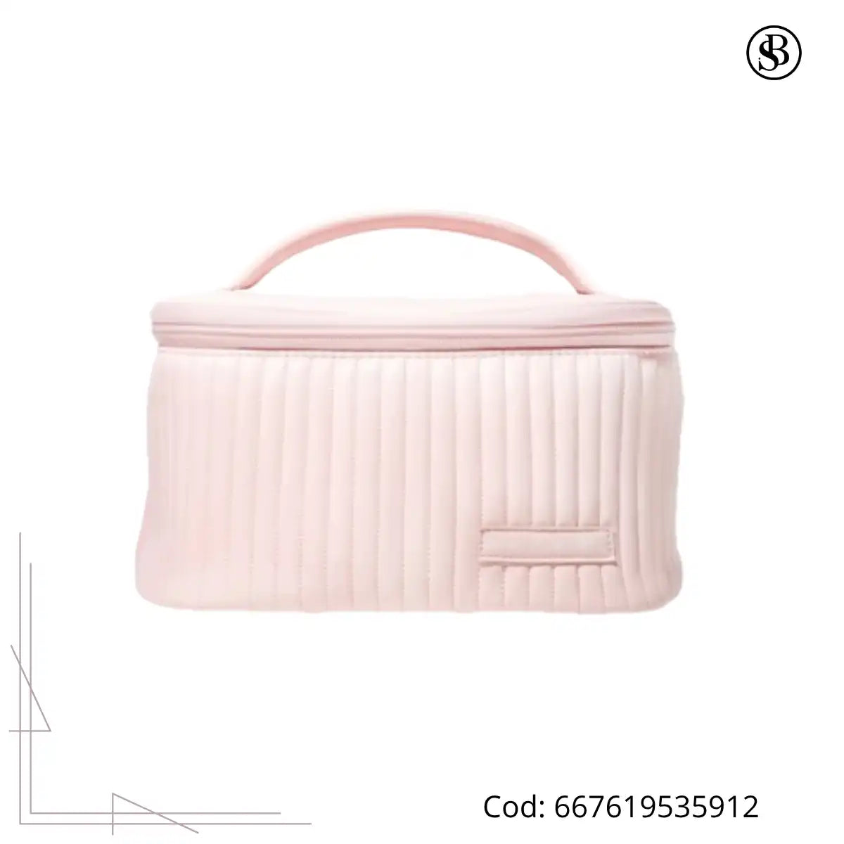 Cosmetiquera Grande Rosa