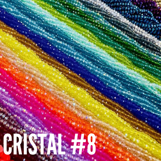 Cristal Checo 8mm – Varios Colores