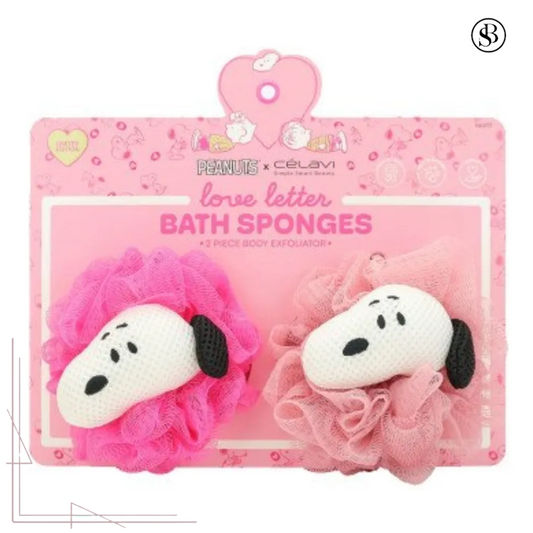 Set De Esponjas De Baño Love Letter Snoopy