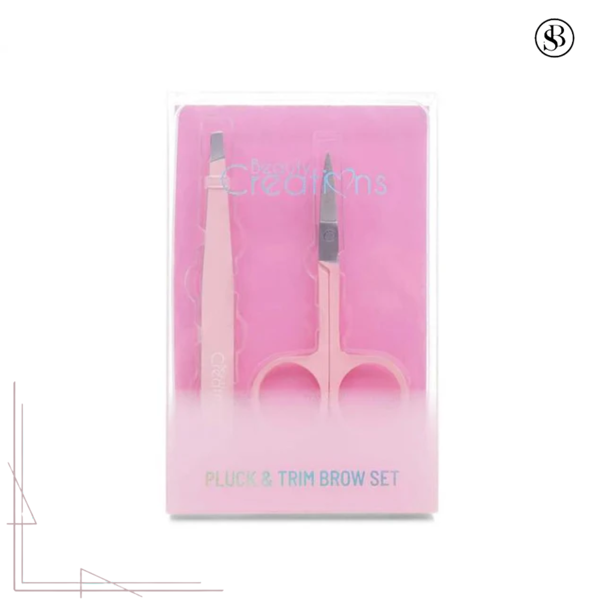 Kit Tijera Y Pinza Rosa Pluch & Trim Brow Set