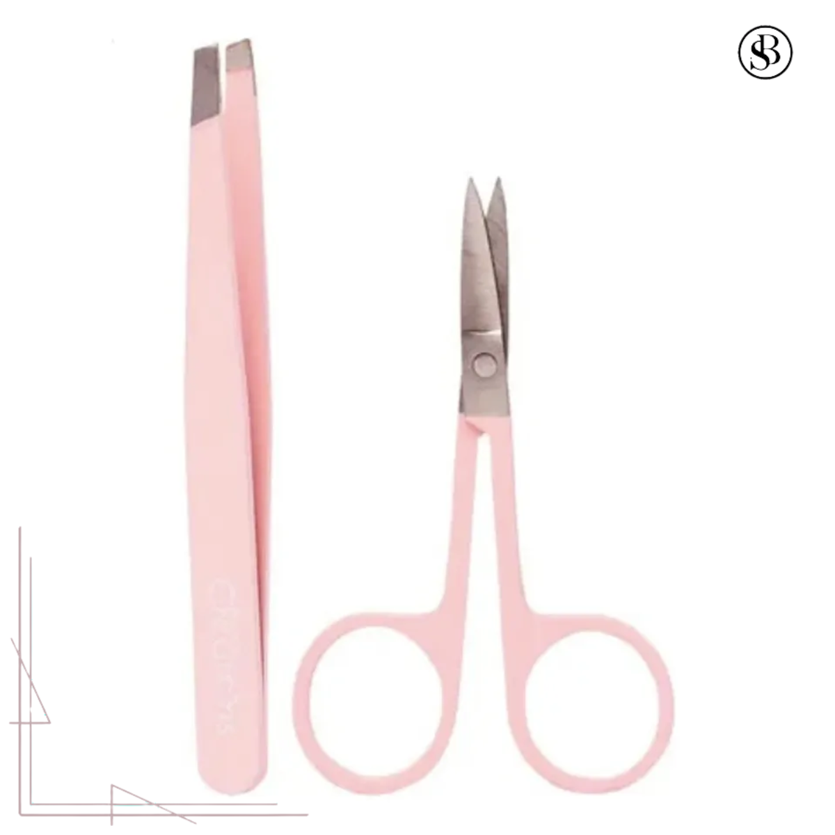 Kit Tijera Y Pinza Rosa Pluch & Trim Brow Set